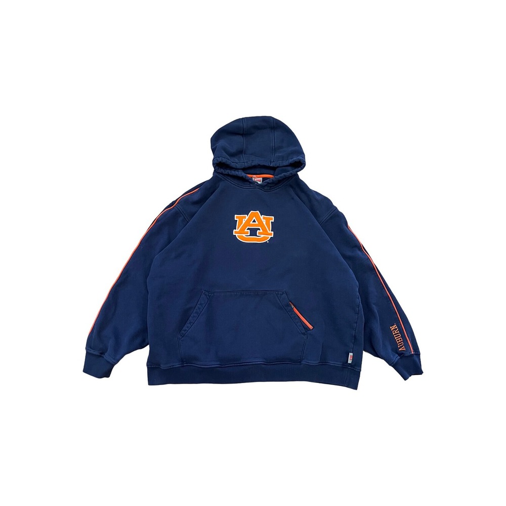 Vintage Nike Auburn Tigers Hoodie Sweatshirt Mens XXL NCAA Navy Blue Y2K 90s